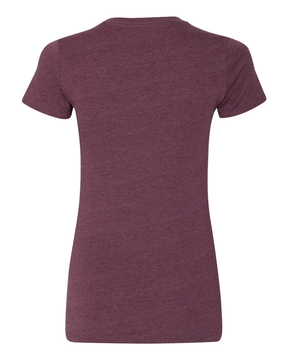 Women's Slim Fit Tee - Back - B50306543 - Heather Maroon