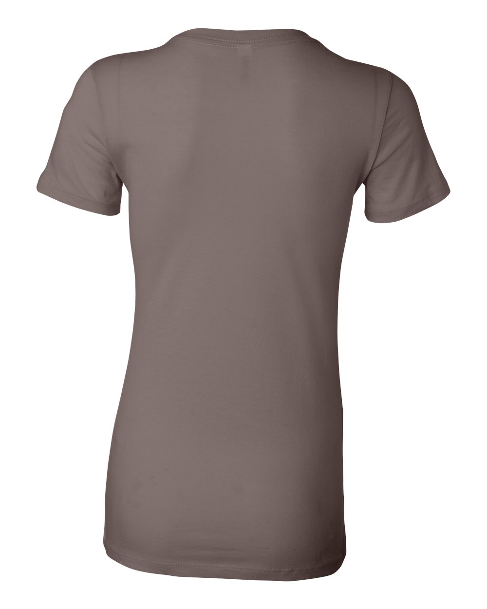 Women's Slim Fit Tee - Back - B50306563 - Pebble Brown