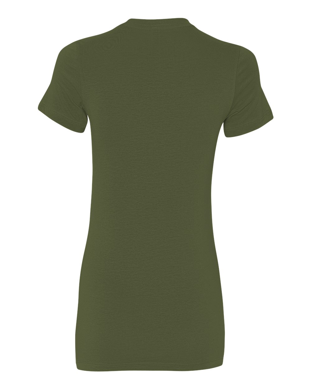 Women's Slim Fit Tee - Back - B50306613 - Olive