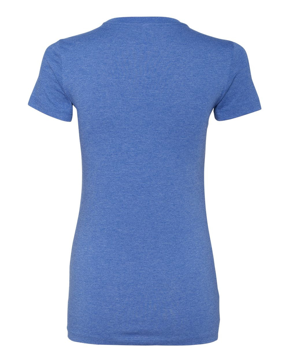 Women's Slim Fit Tee - Back - B50306743 - Heather True Royal