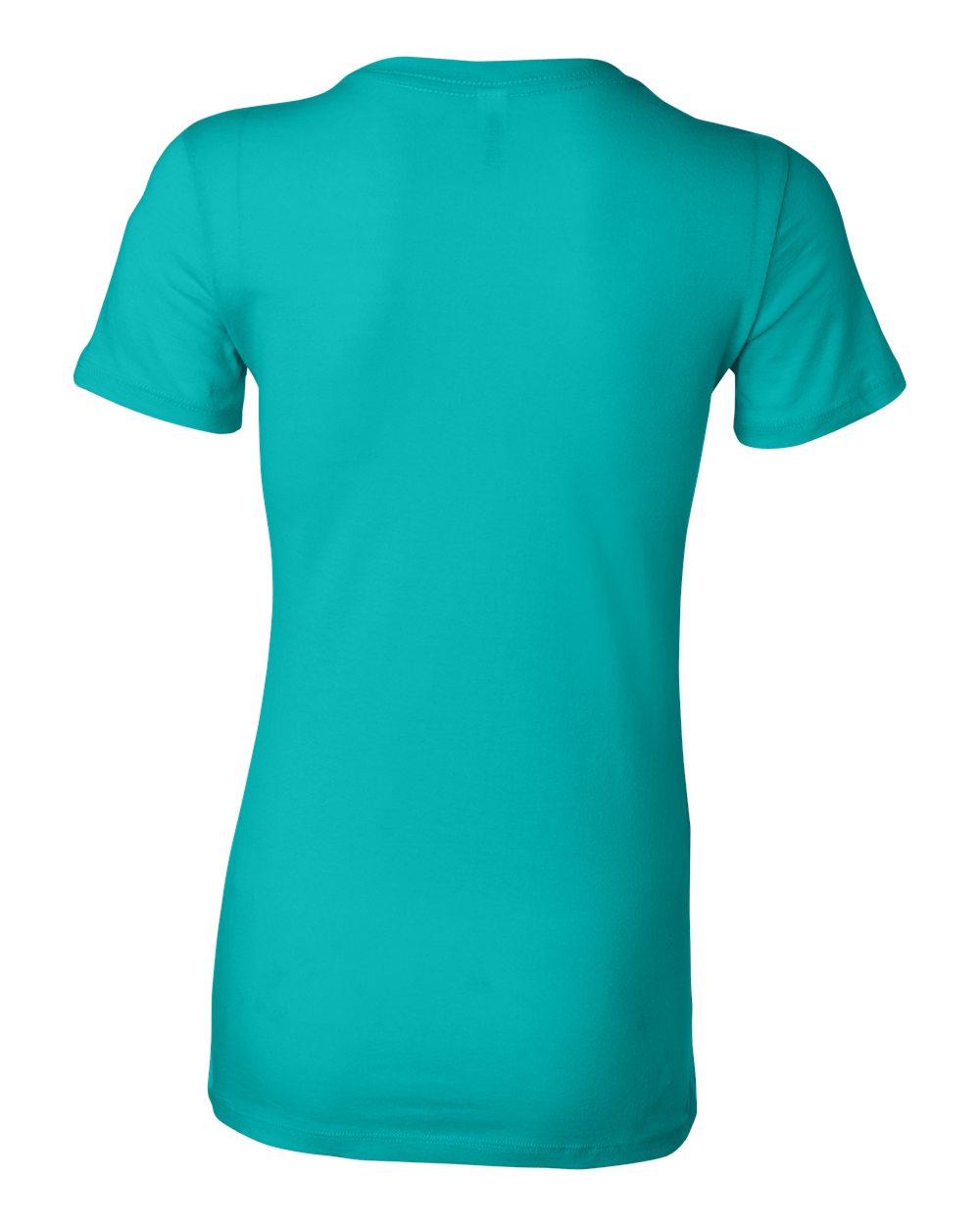 Women's Slim Fit Tee - Back - B50306763 - Teal