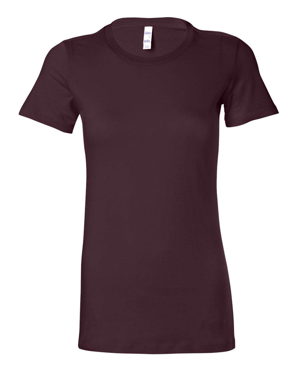 Women's Slim Fit Tee - Front - B50306063 - Plum