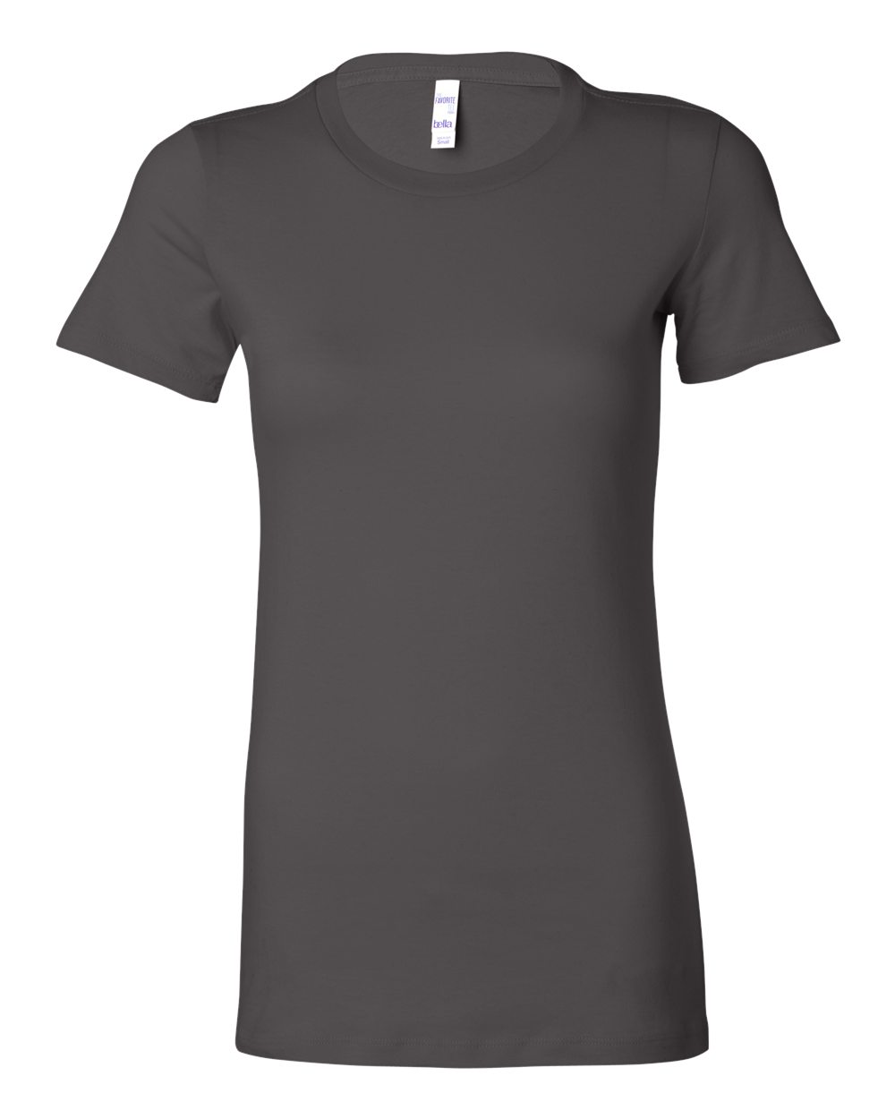 Women's Slim Fit Tee - Front - B50306103 - Asphalt