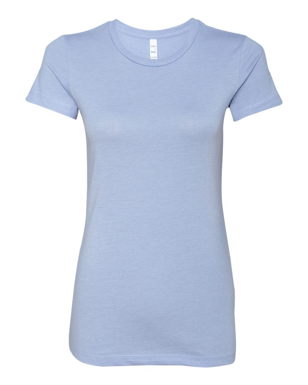 Women's Slim Fit Tee - Front - B50306266 - Heather Blue