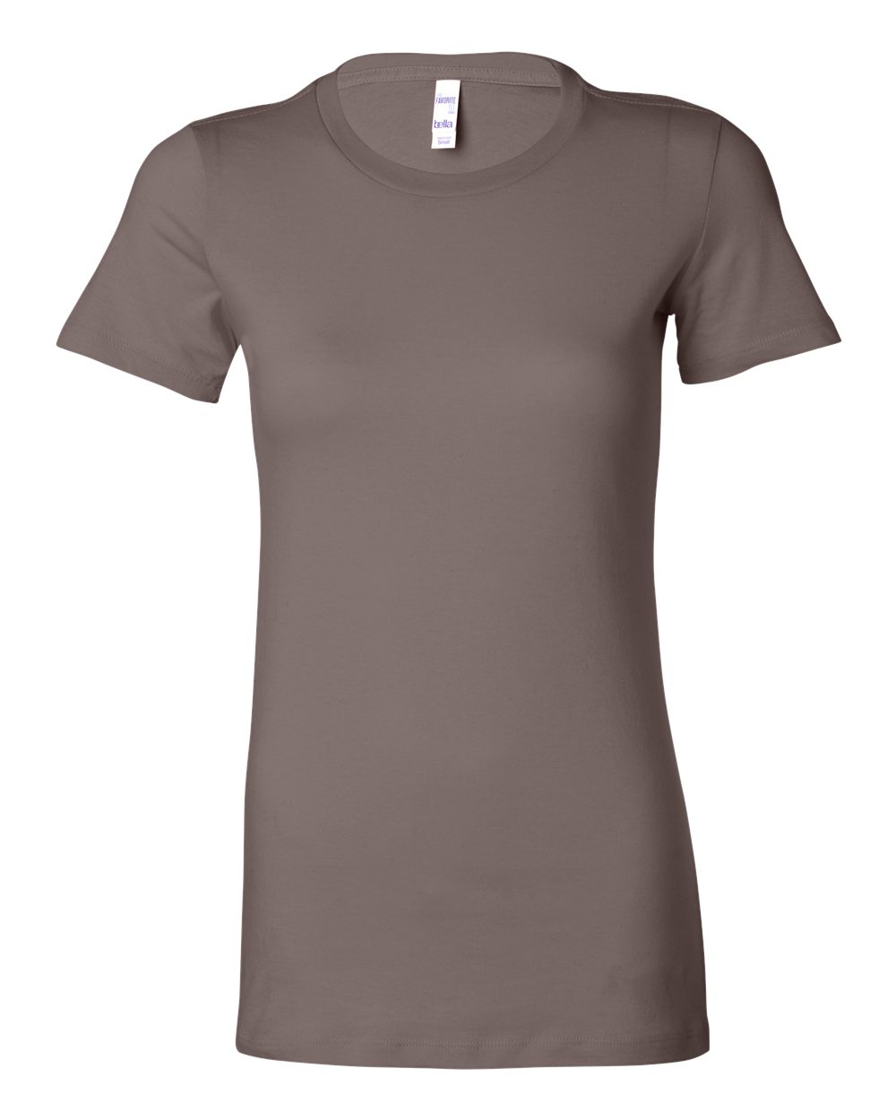 Women's Slim Fit Tee - Front - B50306563 - Pebble Brown