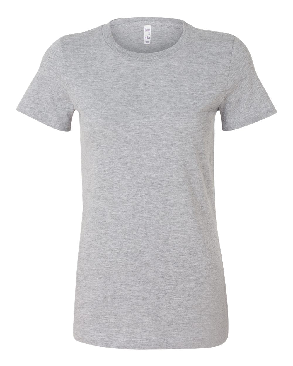 Women's Slim Fit Tee - Front - B50306583 - Athletic Heather