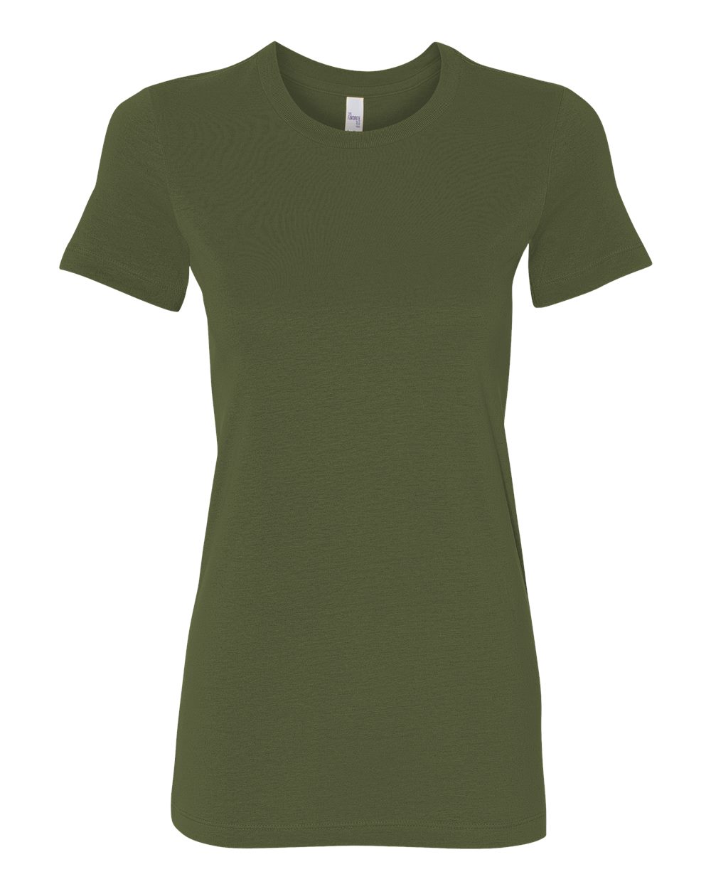Women's Slim Fit Tee - Front - B50306613 - Olive