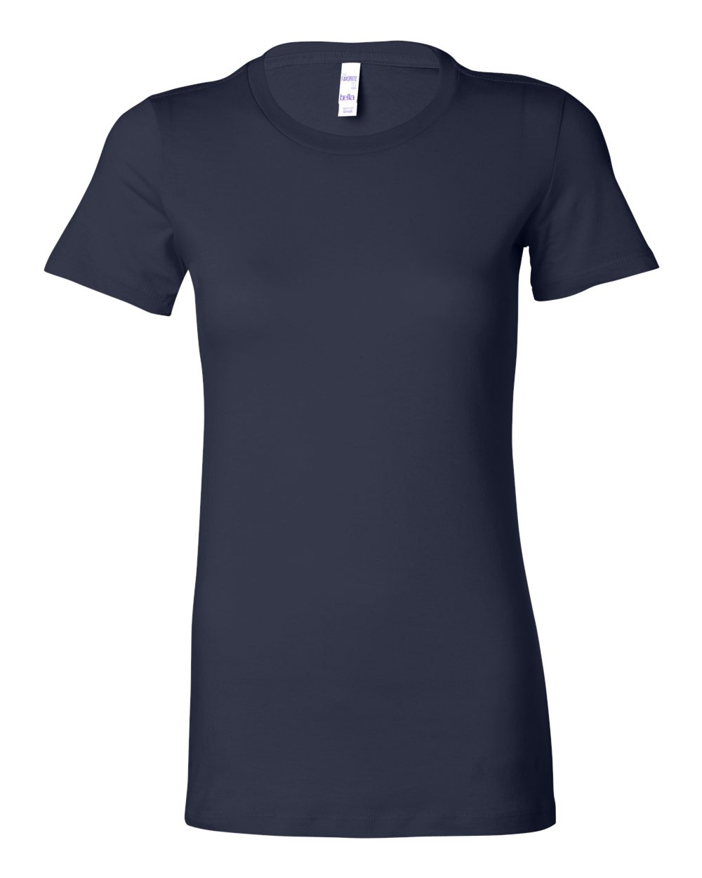 Women's Slim Fit Tee - Front - B50306653 - Navy