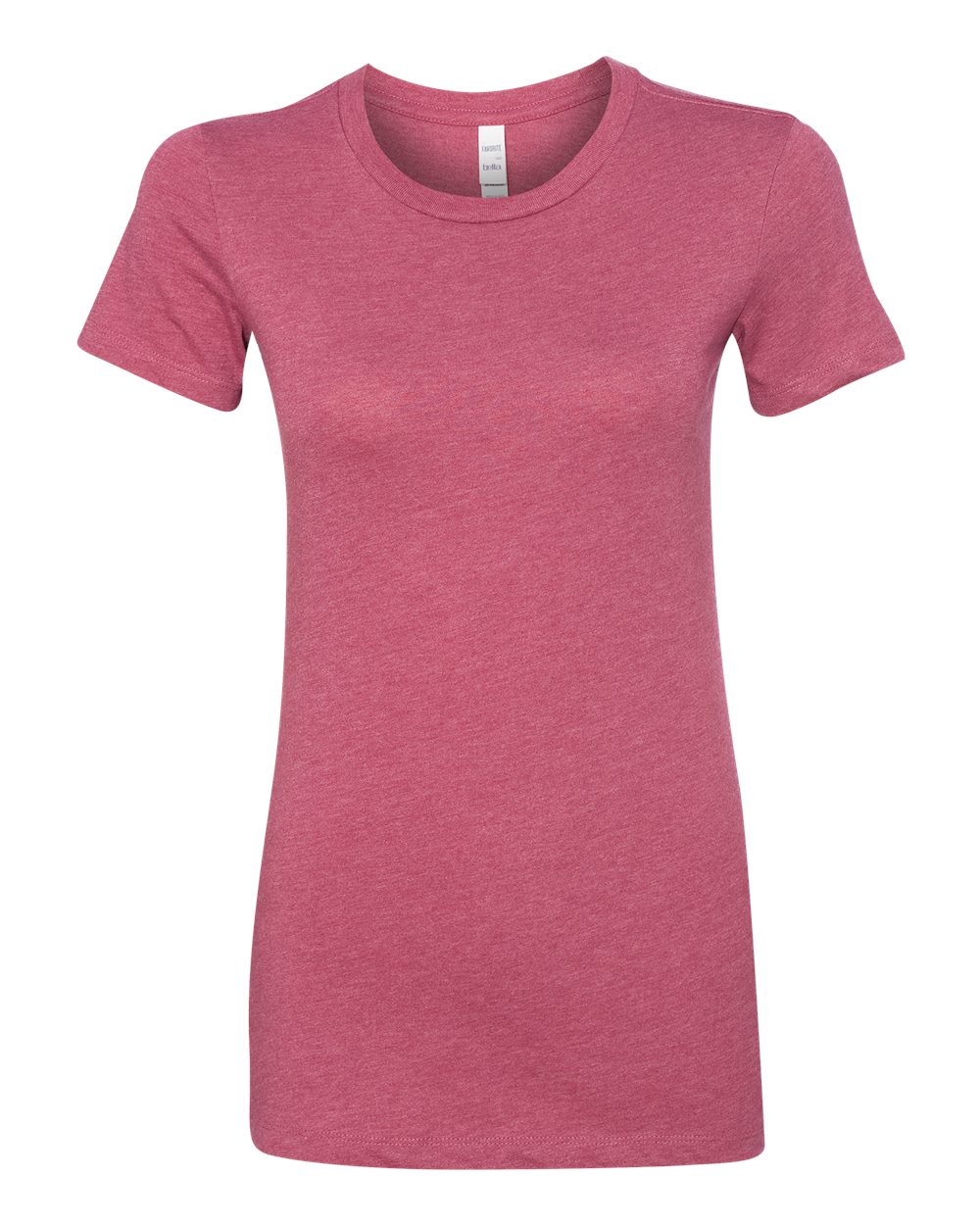 Women's Slim Fit Tee - Front - B50306693 - Heather Raspberry