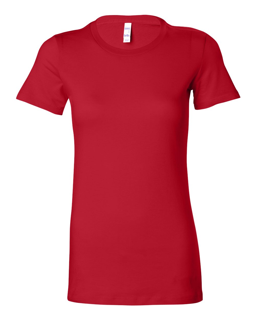 Women's Slim Fit Tee - Front - B50306703 - Red