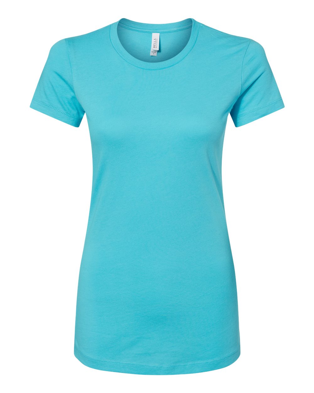 Women's Slim Fit Tee - Front - B50306783 - Turquoise