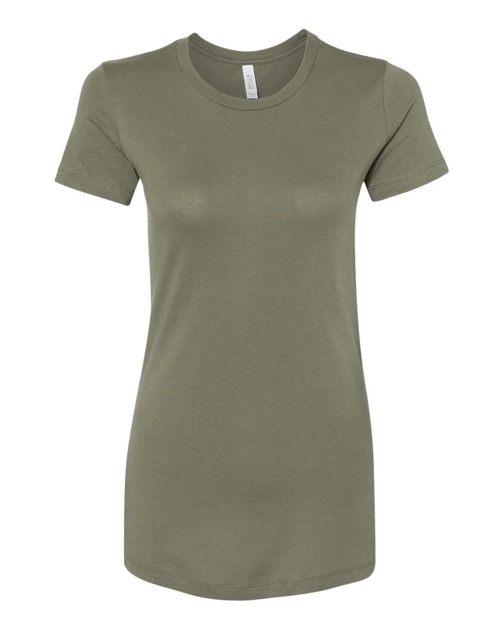 Women's Slim Fit Tee - Front - B50306963 - Military Green