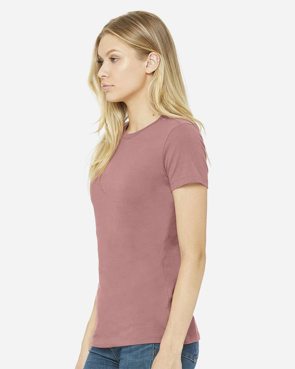 Women's Slim Fit Tee - OnModelSide - B50306283 - Mauve
