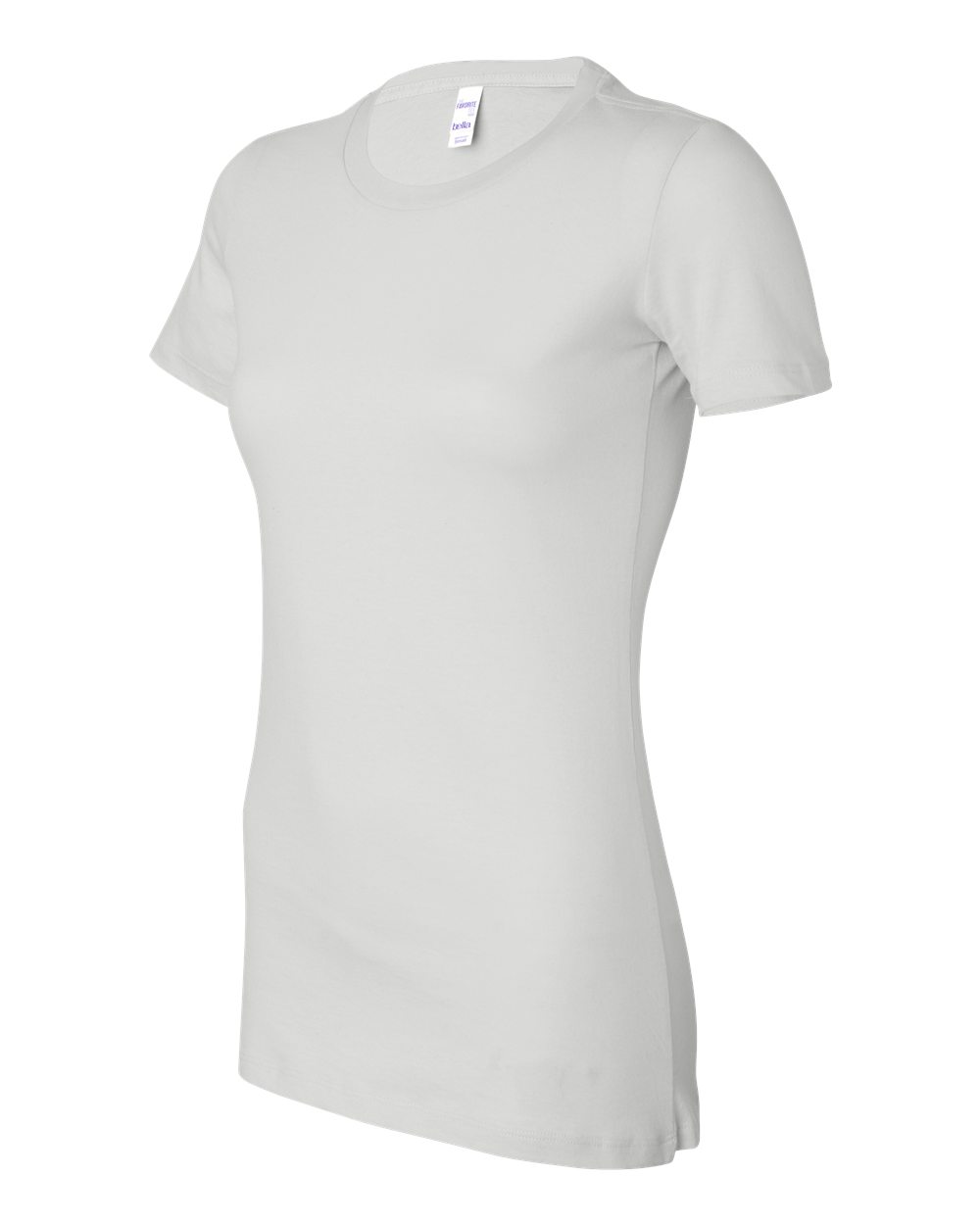 Women's Slim Fit Tee - Side - B50306003 - White