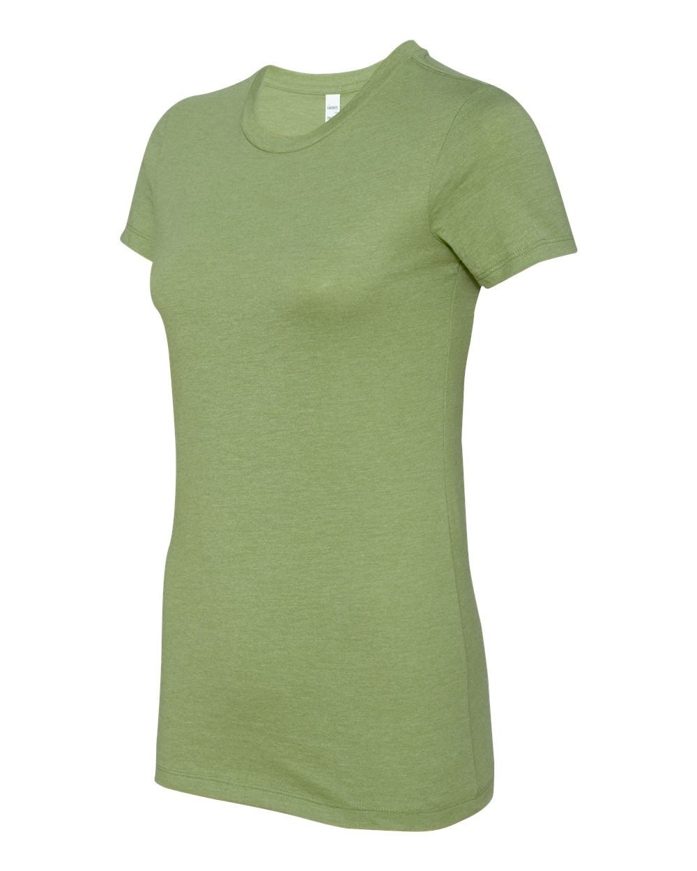Women's Slim Fit Tee - Side - B50306193 - Heather Green