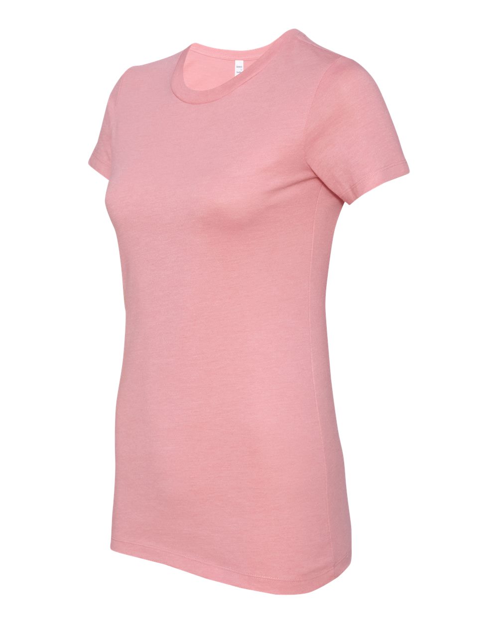 Women's Slim Fit Tee - Side - B50306314 - Heather Pink