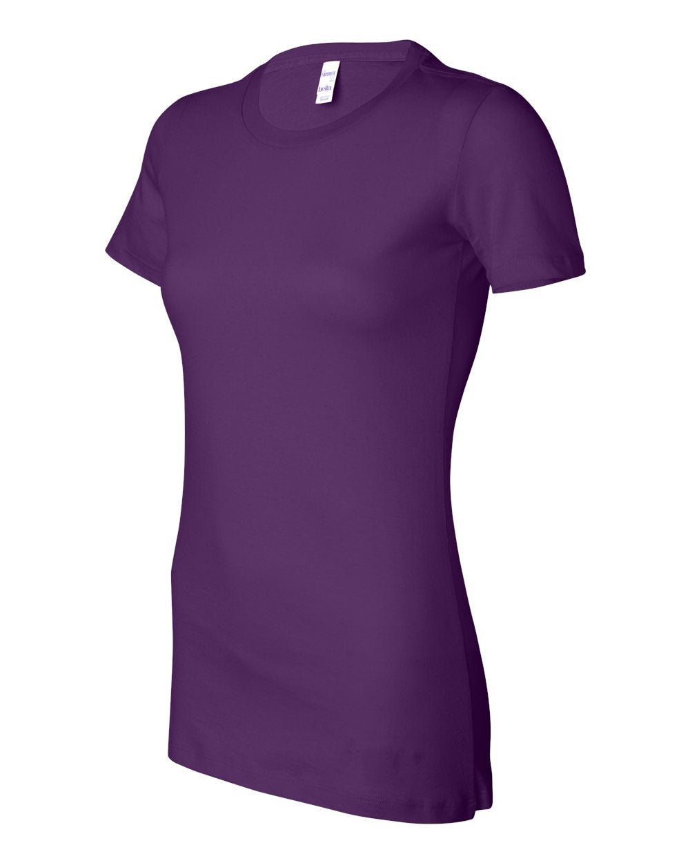 Women's Slim Fit Tee - Side - B50306343 - Team Purple