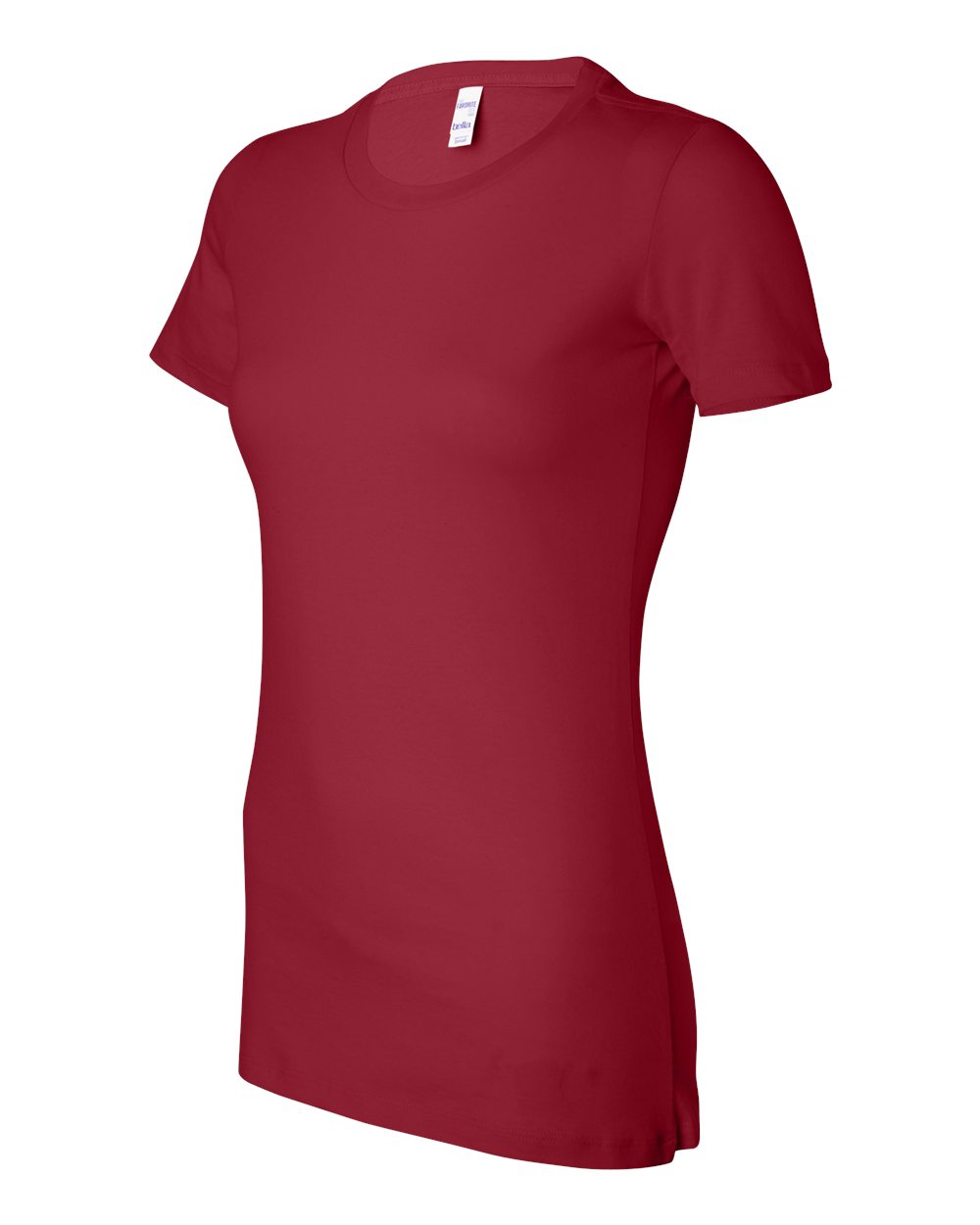 Women's Slim Fit Tee - Side - B50306523 - Cardinal