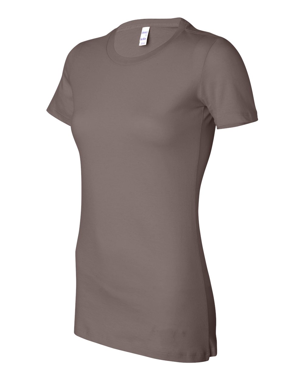 Women's Slim Fit Tee - Side - B50306563 - Pebble Brown