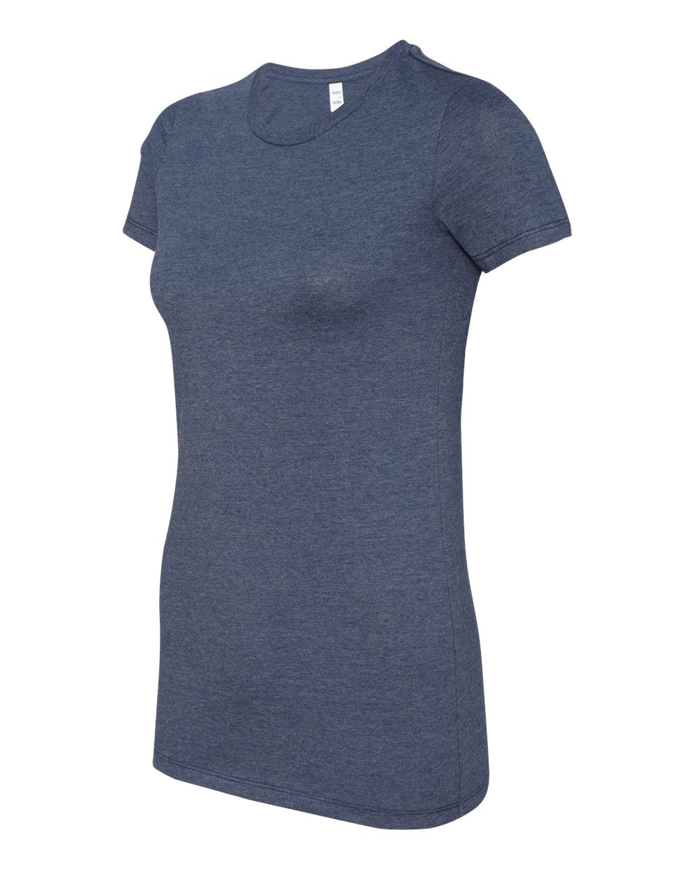 Women's Slim Fit Tee - Side - B50306633 - Heather Navy