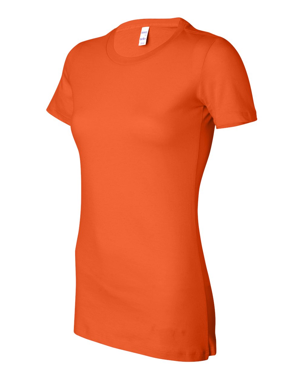 Women's Slim Fit Tee - Side - B50306663 - Orange