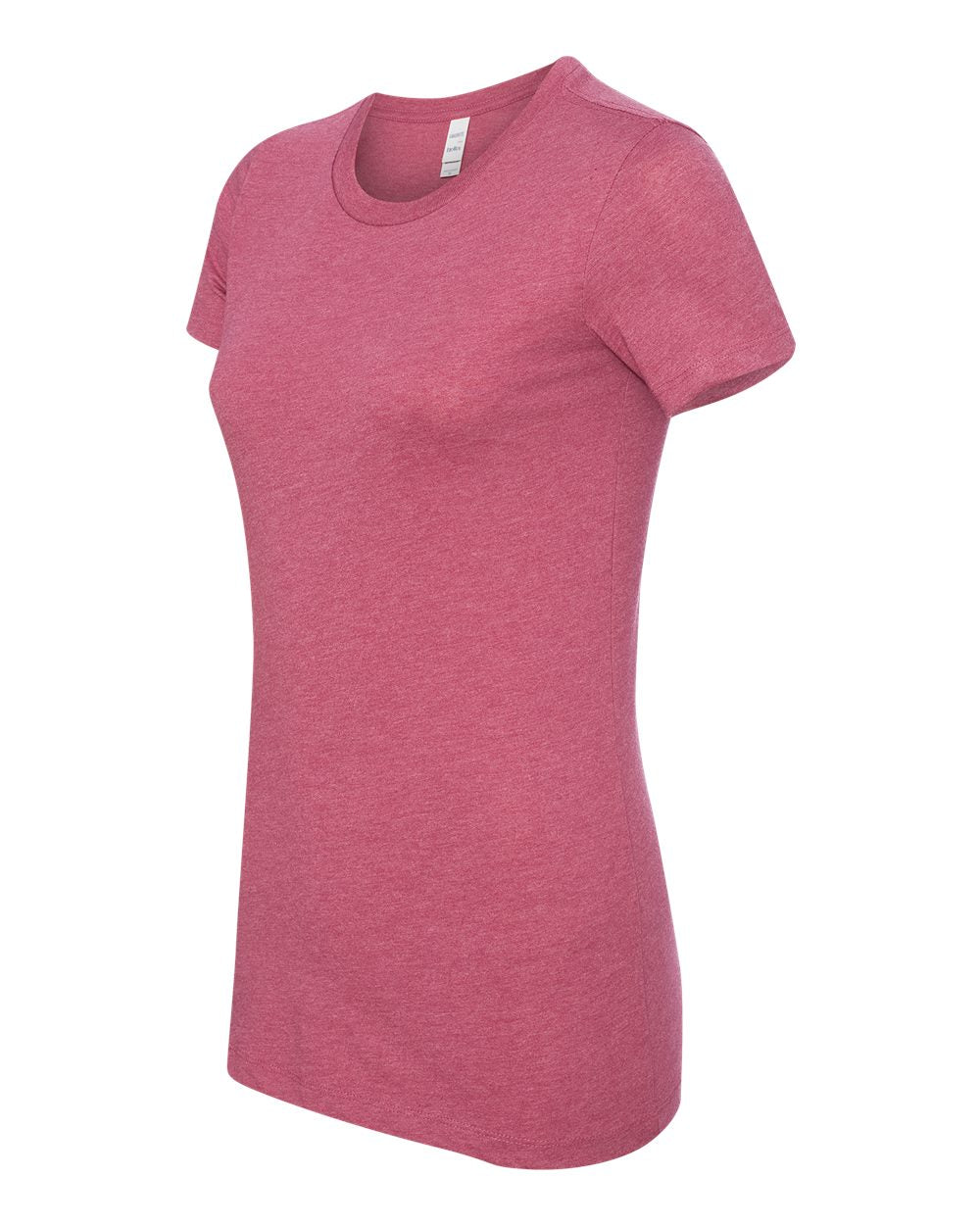 Women's Slim Fit Tee - Side - B50306693 - Heather Raspberry