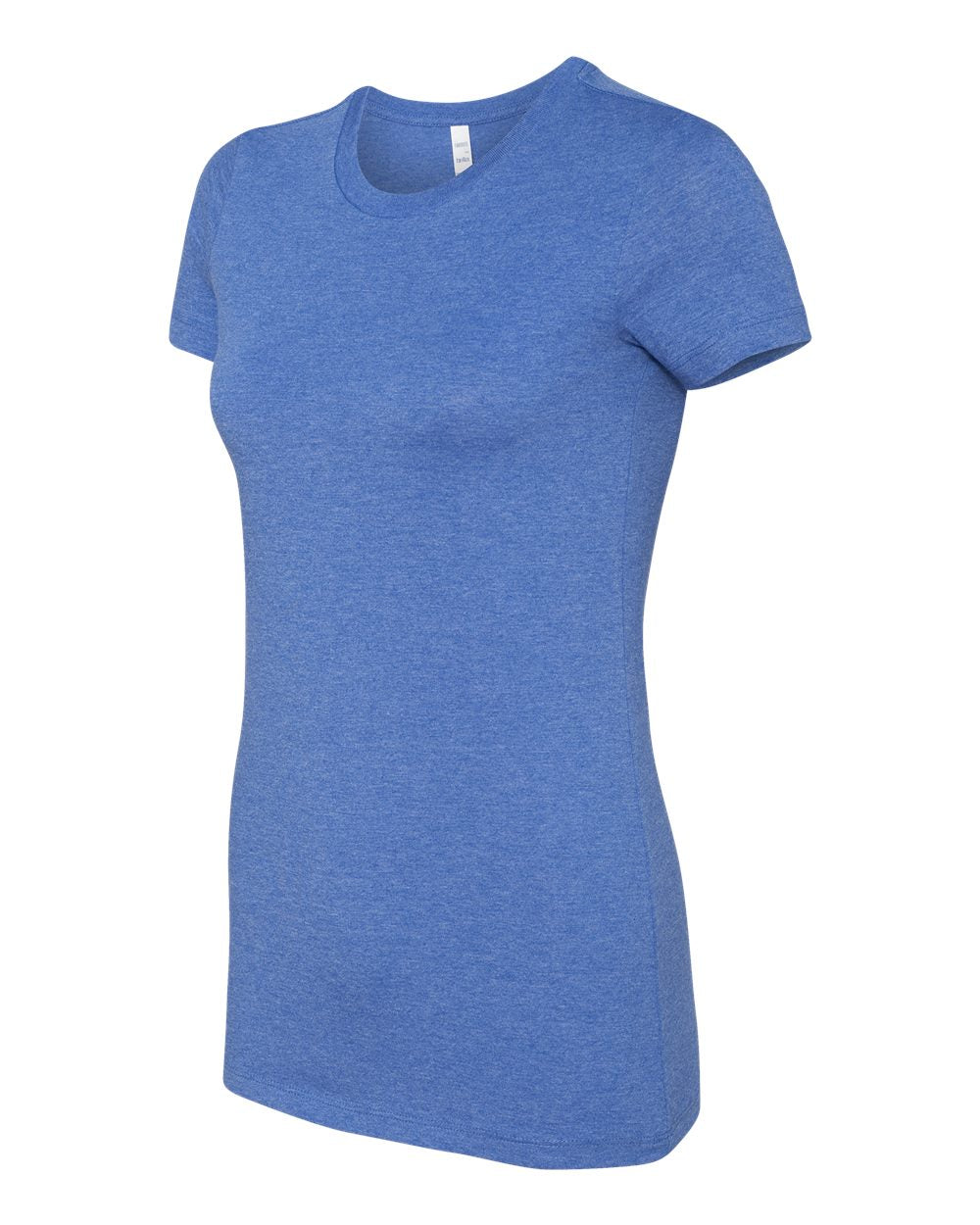 Women's Slim Fit Tee - Side - B50306743 - Heather True Royal