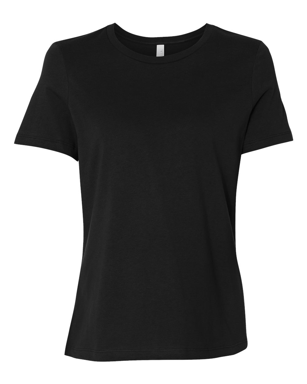 Women’s Relaxed Jersey Tee - Front - B86906502 - Black