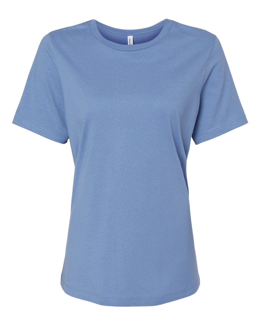 Women’s Relaxed Jersey Tee - Front - B86906853 - Carolina Blue