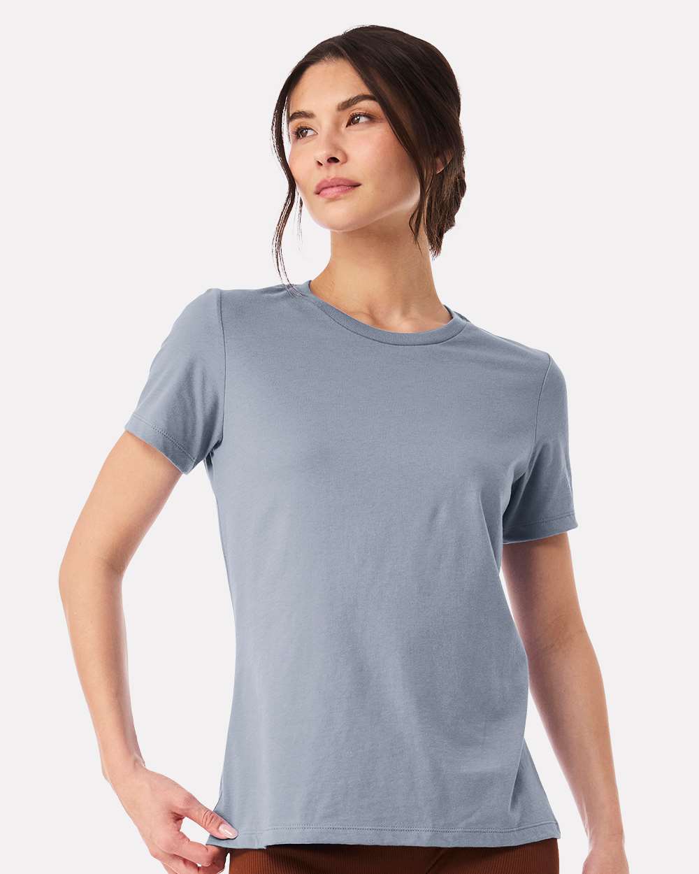 Women’s Relaxed Jersey Tee - OnModelFront - B86906553 - Vintage Denim