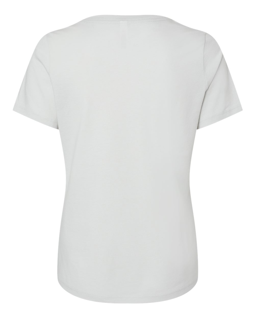 Women’s Relaxed Jersey V-Neck Tee - Back - B87006083 - Silver