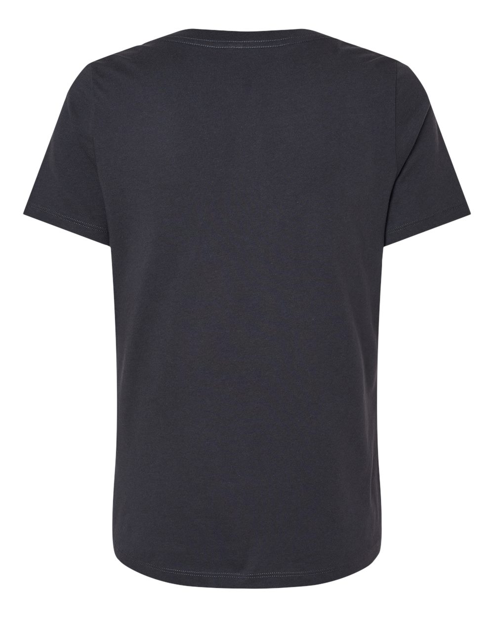 Women’s Relaxed Jersey V-Neck Tee - Back - B87006593 - Dark Grey