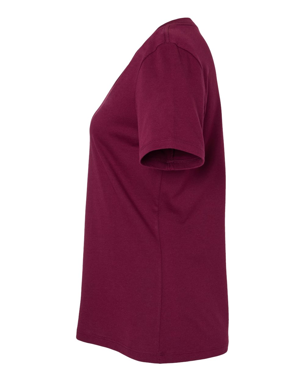 Women’s Relaxed Jersey V-Neck Tee - DirectSide - B87006533 - Maroon