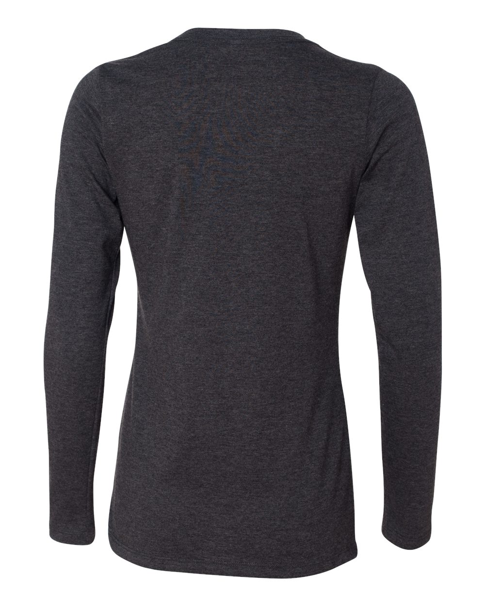 Women’s Relaxed Jersey Long Sleeve Tee - Back - B87106094 - Dark Grey Heather