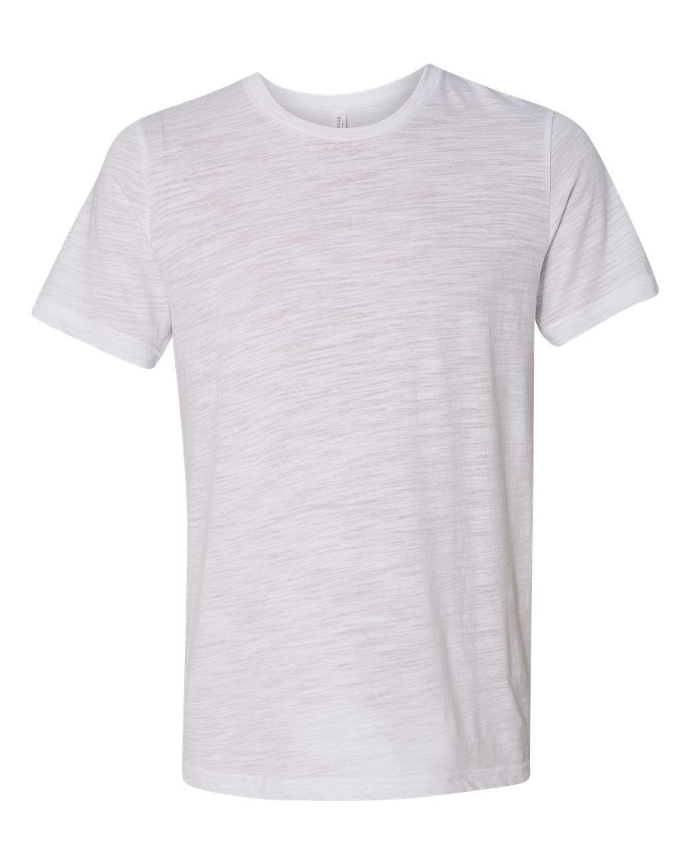 Unisex Texture Tee - Front - B03306022 - White Slub