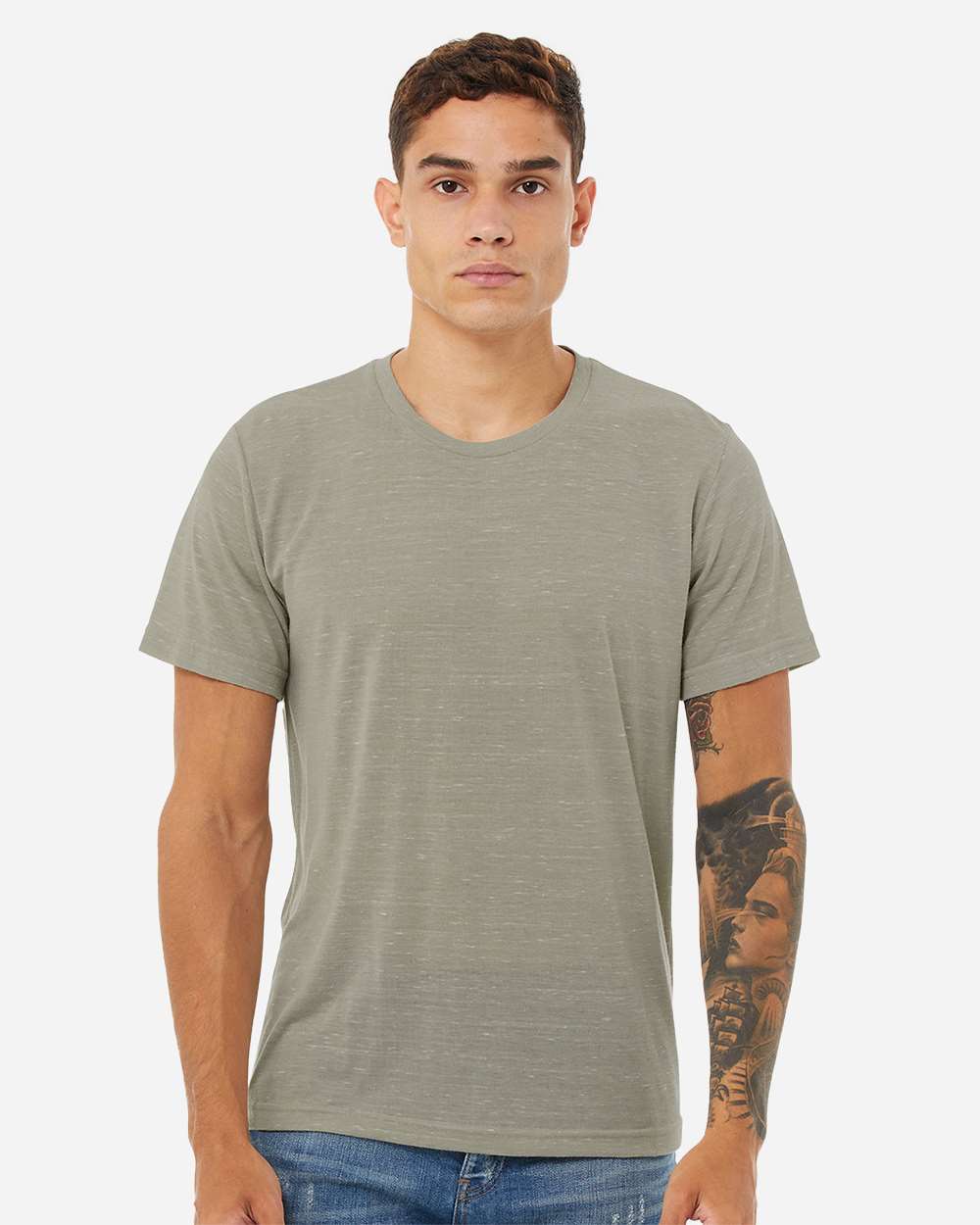 Unisex Texture Tee - OnModelFront - B03306292 - Stone Marble