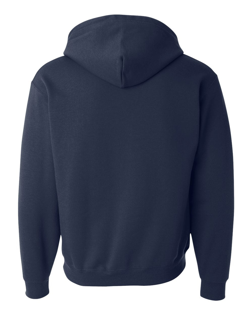Unisex NuBlend® Quarter-Zip Hooded Sweatshirt - Back - B20835653 - J. Navy