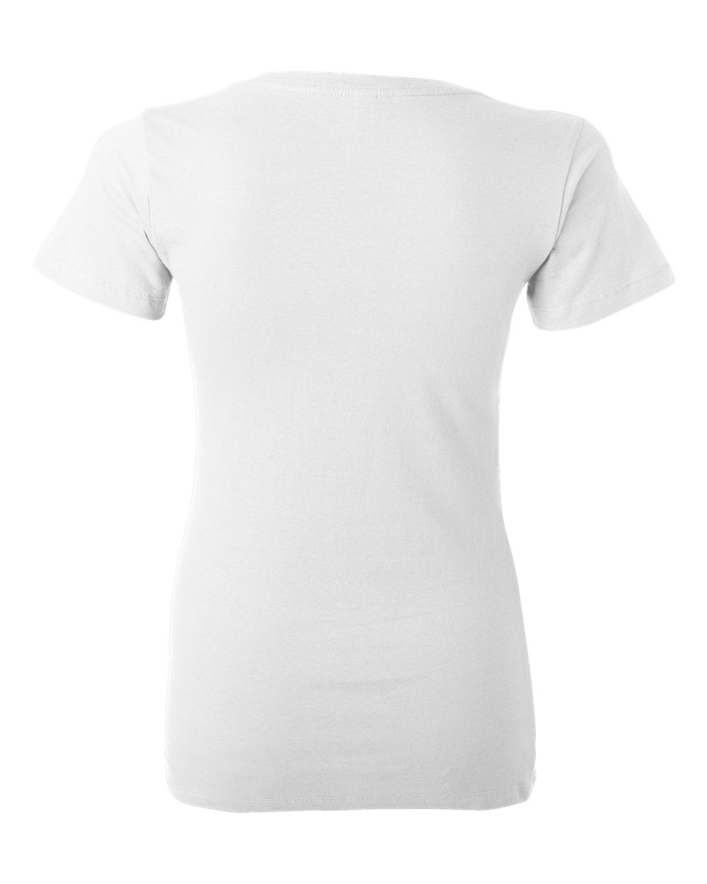 Women’s Jersey Deep V-Neck Tee - Back - B57306003 - White