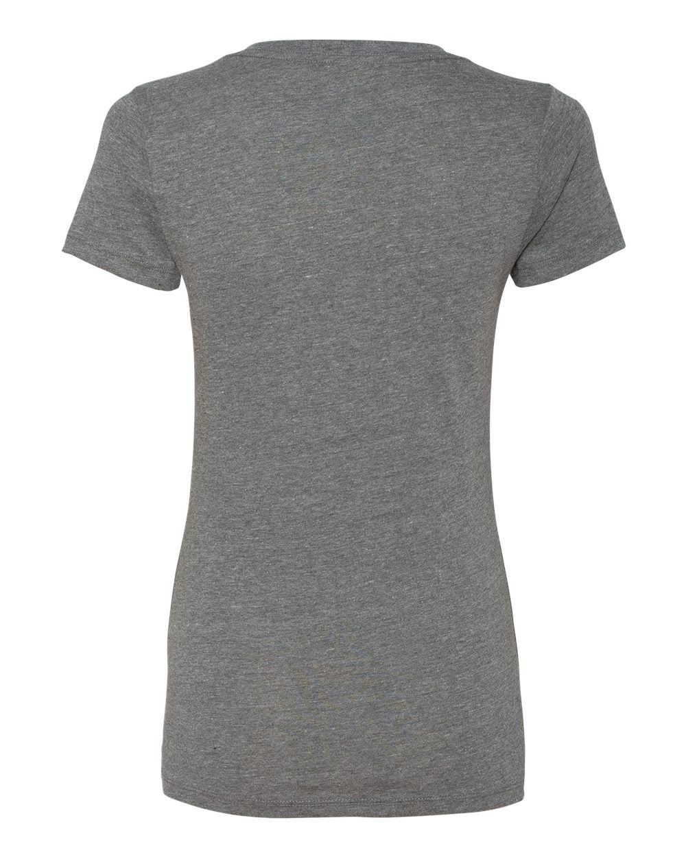 Women’s Jersey Deep V-Neck Tee - Back - B57306353 - Deep Heather