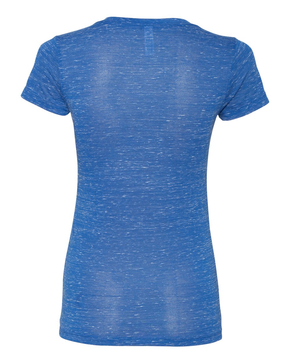 Women’s Jersey Deep V-Neck Tee - Back - B57306763 - True Royal Marble
