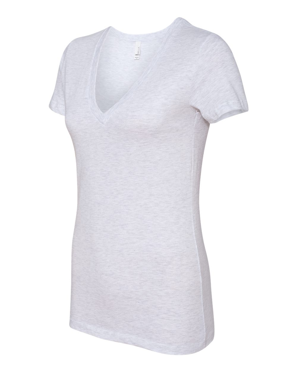 Women’s Jersey Deep V-Neck Tee - Side - B57306027 - Ash