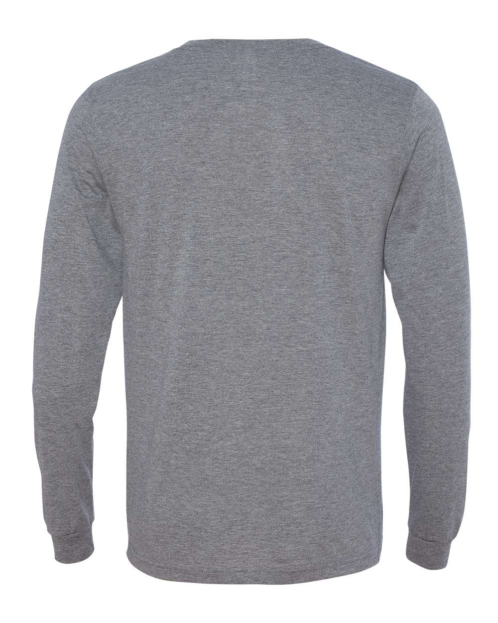 Unisex Triblend Long Sleeve Tee - Back - B11606102 - Grey Triblend