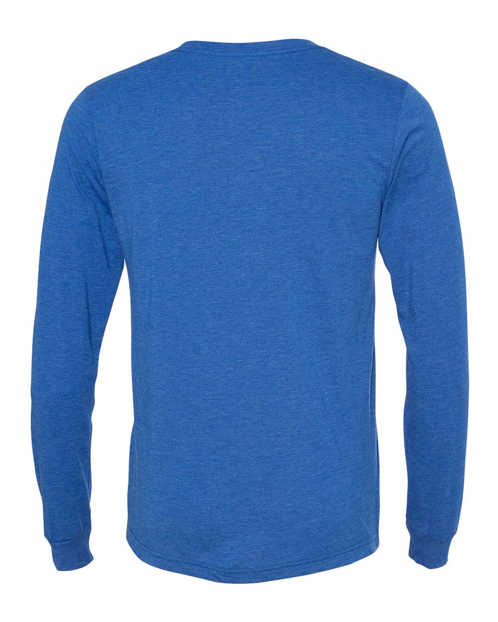 Unisex Triblend Long Sleeve Tee - Back - B11606752 - True Royal Triblend