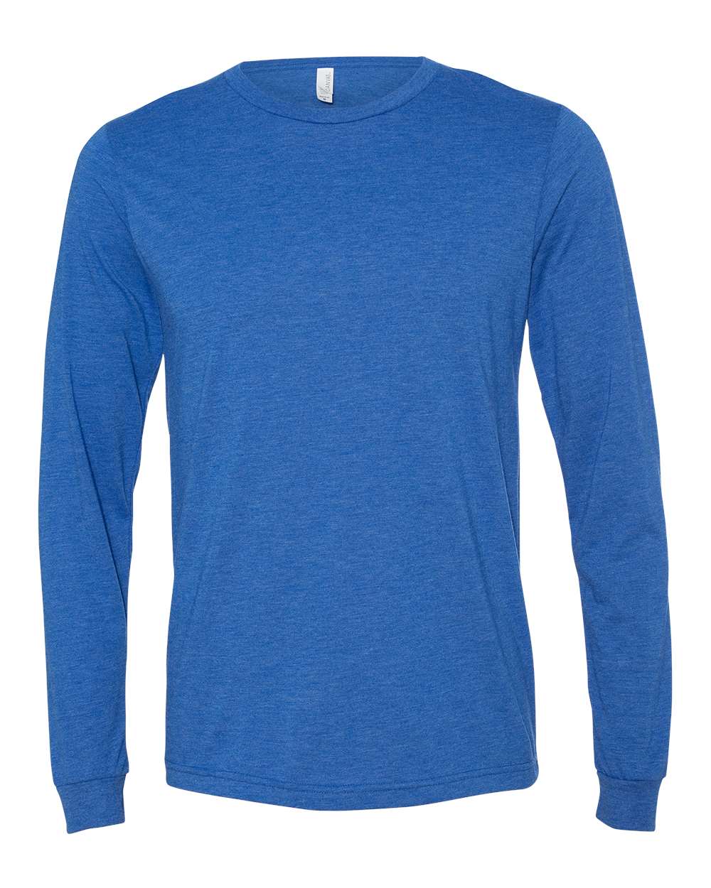 Unisex Triblend Long Sleeve Tee - Front - B11606752 - True Royal Triblend