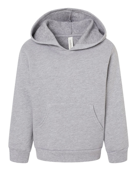 Toddler Sponge Fleece Pullover Hoodie - Front - B11806023 - Athletic Heather