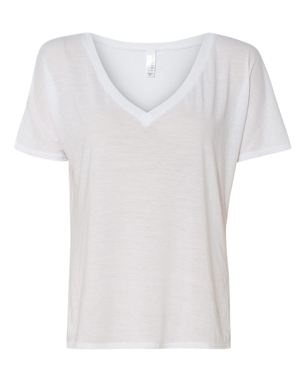 Women’s Slouchy V-Neck Tee - Front - B87706003 - White