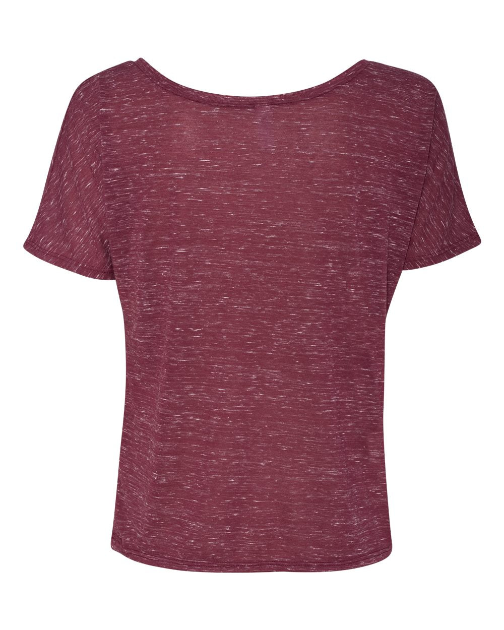 Women’s Slouchy Tee - Back - B80606533 - Maroon Marble