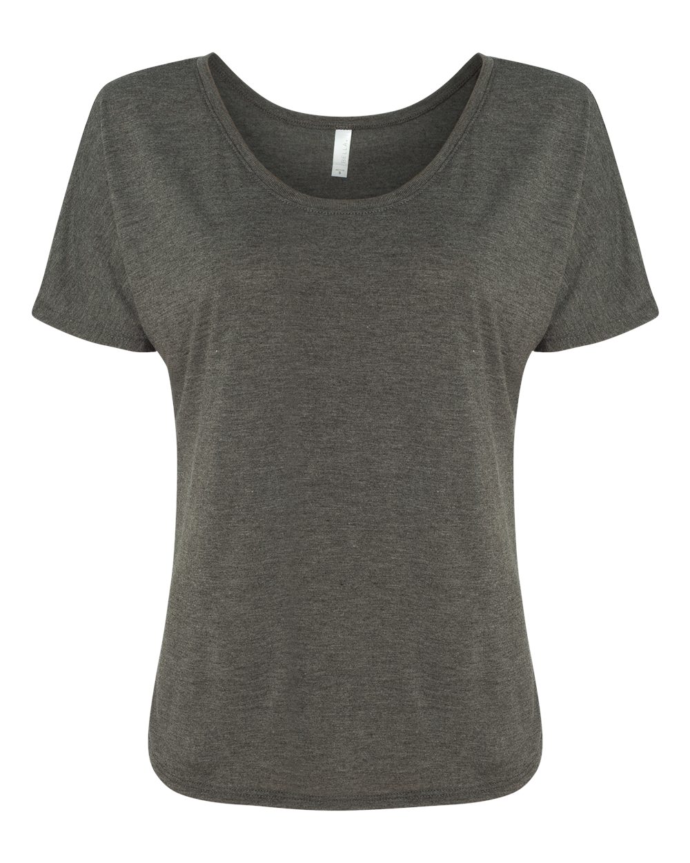 Women’s Slouchy Tee - Front - B80606093 - Dark Grey Heather