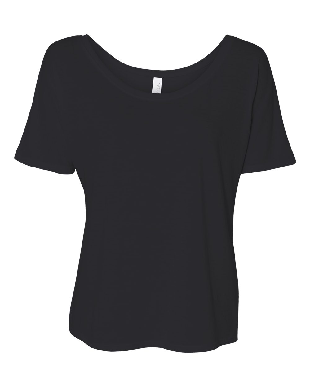 Women’s Slouchy Tee - Front - B80606503 - Black
