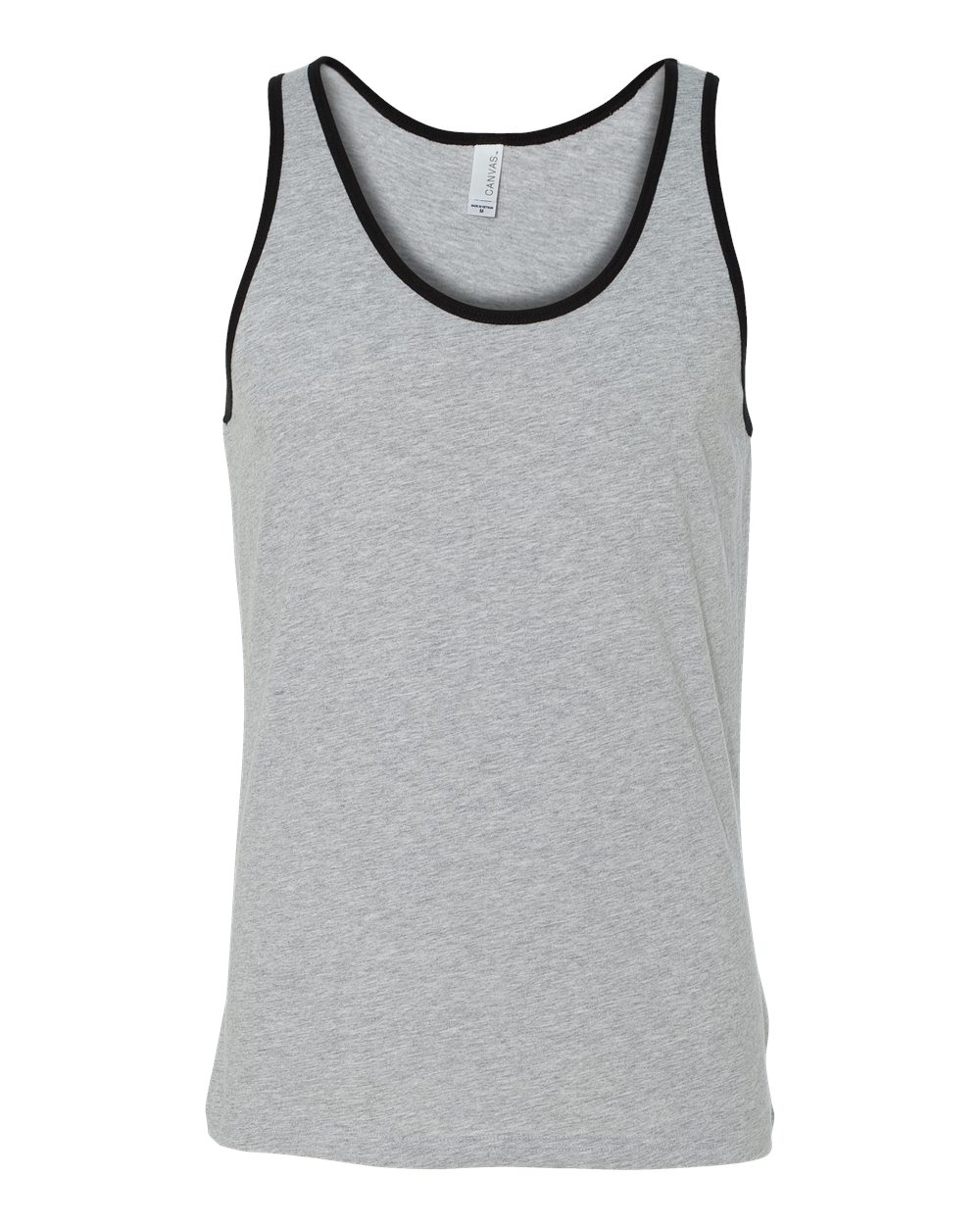 Jersey Tank - Front - B80806592 - Athletic Heather/ Black